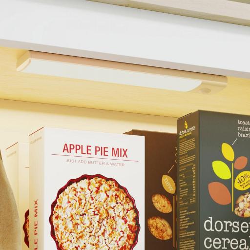 Alacena de Cocina Alta con Luz LED Sensor de Movimiento Iluminación Regulable en 3 Colores Blanco [7]