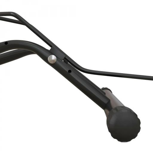 Soporte para Bicicletas de Acero Aparca Bicis de Suelo Portátil para Interior y Exterior 59x41x38 cm Negro [5]