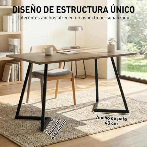 Juego de 4 Patas de Mesa Cuadradas Industriales para Muebles con Pies Ajustables 43x3x72 cm Negro [2]