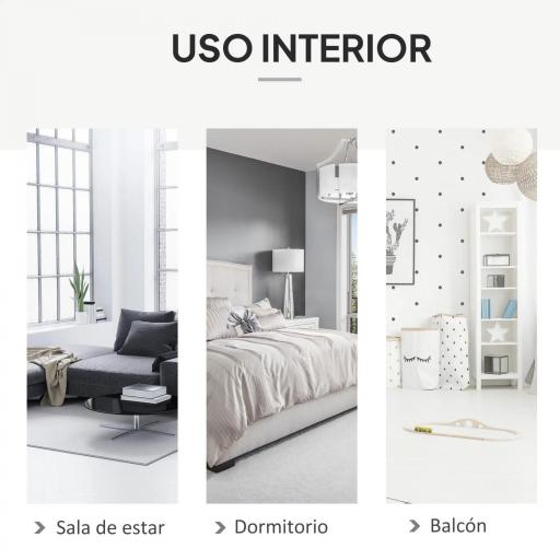 Silla Colgante Redondo de Ø60 cm Silla Hamaca Columpio con Cojín y Cuerda de Algodón para Interior y Exterior Carga 120 kg 80x80x42 cm Gris [4]