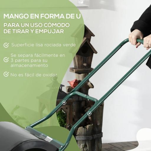 Apisonadora de Césped para Jardín Rodillo para Césped con Capacidad de 60L Rellenable con Arena o Agua Diámetro de 50cm [2]