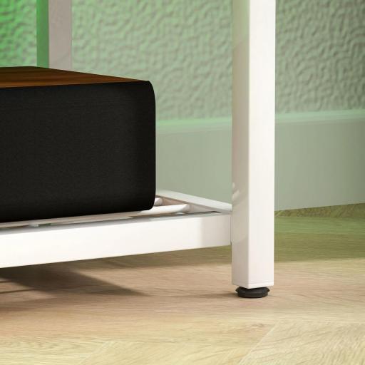 Mueble de TV con Luces LED Control Remoto Extensión para Cargar 2 Compartimentos para Televisión de 65 Pulgadas Natural [6]