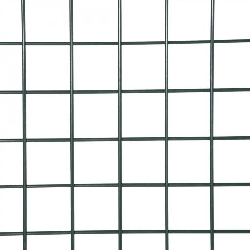 Puerta Verja de Jardín de Acero con Cerradura Manija y 3 Llaves Puerta de Valla Cerca para Exterior Patio Terraza 97x150 cm Verde [5]