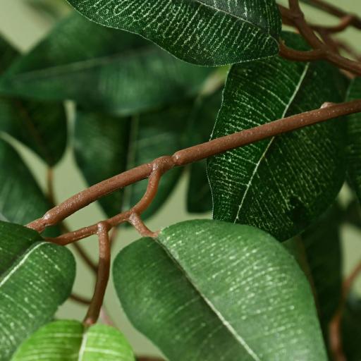 Ficus Artificial 150 cm Planta Artificial con 1008 Hojas Musgo y Maceta Planta Artificial Decorativa Verde [8]