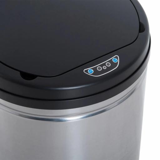 Contenedor Papelera Cubo Basura 30L con Sensor Detector Movimiento automático Acero Inoxidable [3]