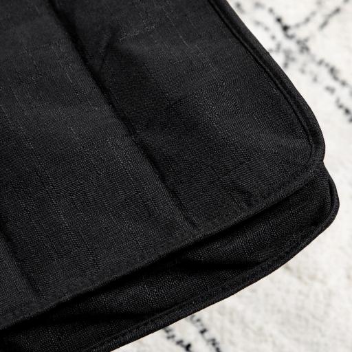 Sillón de Salón con Reposapiés Ajustable Butaca Tapizado en Tela para Oficina Dormitorio 66,5x94x100cm Negro [5]