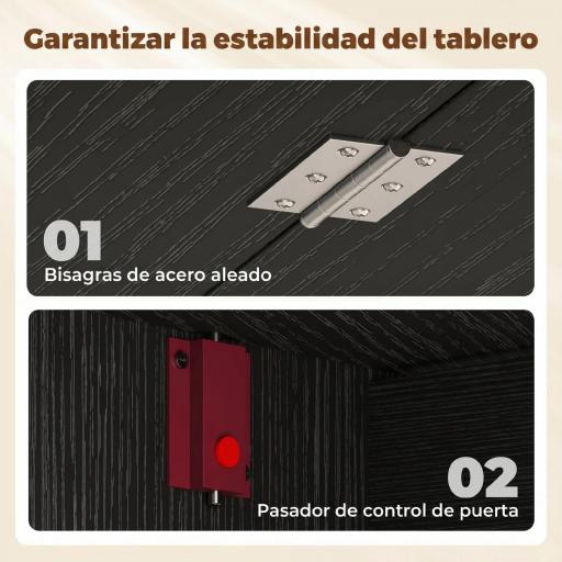 Mesa de Cocina Plegable con Alas Abatibles Mesa de Cocina Plegable de Forma Ovalada Estilo Moderno 163x80x75 cm Negro [4]
