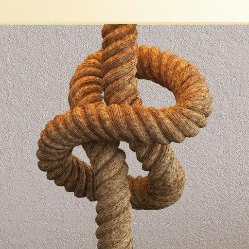 Lámpara de Mesa LED con Base de Metal Cuerda de Lino y Pantalla de Tela Max.40W Ø28x45,5 cm Marrón y Beige [3]