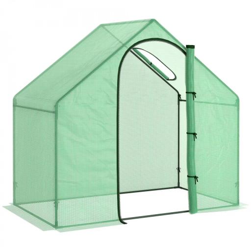 Invernadero Transparente de Jardín Vivero Casero Plantas 180x105x150cm [8]