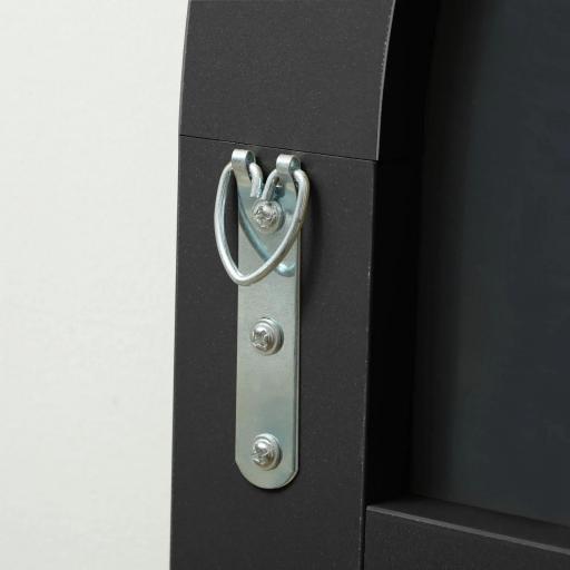 Espejo de Pie Cuerpo Entero Arqueado 150x50 cm Independiente Apoyado y de Pared Sin Marco Negro [5]