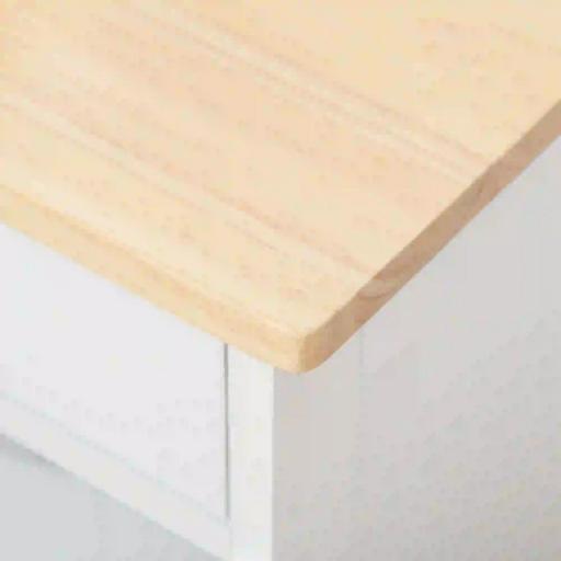 Carro de Servicio con Cajón 2 Armarios de Almacenaje y 3 Estantes Abiertos de 9 Botellas 67x37x87 cm Blanco [6]