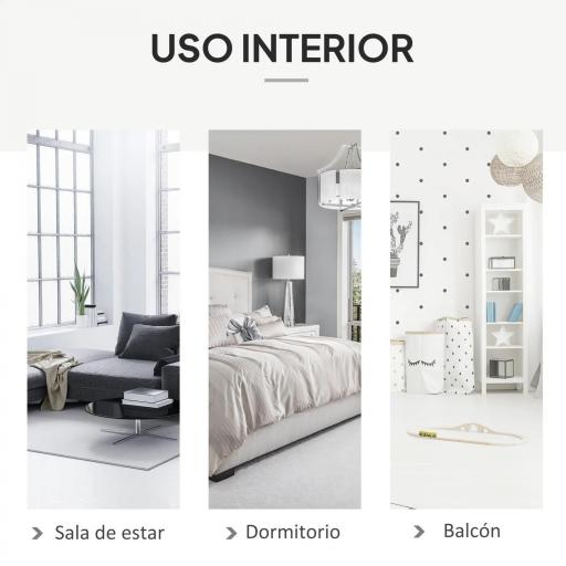 Silla Colgante Redondo de Ø60 cm Silla Hamaca Columpio con Cojín y Cuerda de Algodón para Interior y Exterior Carga 120 kg 80x80x42 cm Beige [5]