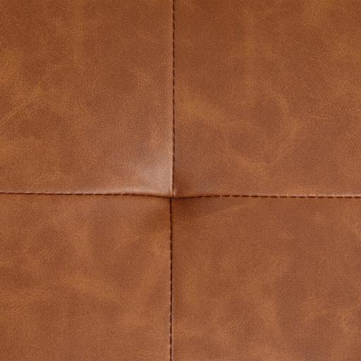 Silla de Escritorio Altura Ajustable con Función de Basculante y Respaldo de Ratán Sintético 60x55,5x82-90 cm Marrón [7]