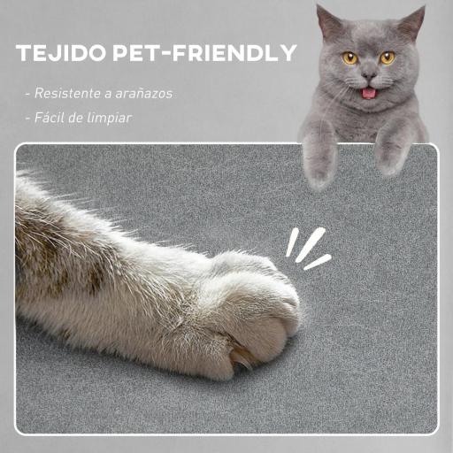 Sillón Relax Reclinable Eléctrico con Calor Lumbar Masaje Vibración Motor Silencioso Función de Memoria Gris [5]