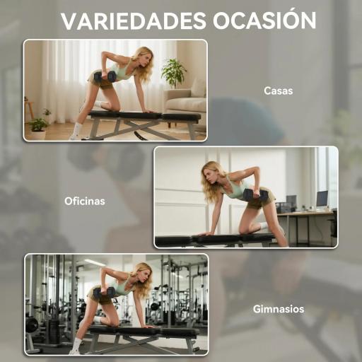  Set de 2 Mancuernas Hexagonales de 2x17,5 kg de Hierro Fundido Recubiertas en Goma para Entrenamiento en Casa Gimnasio [5]
