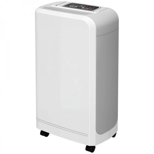 Deshumidificador 12L/día Depósito de Agua 0,8L con Ruedas Temporizador de 24 Horas Pantalla Digital de Humedad Blanco [10]
