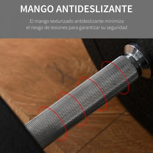 Conjunto de Mancuernas Ajustables de 30kg Juego de Pesas con Discos de 2,5/1,5 kg y Barras de Conexión de 2 kg Kit de Entrenamiento para Gimnasio en Casa [5]