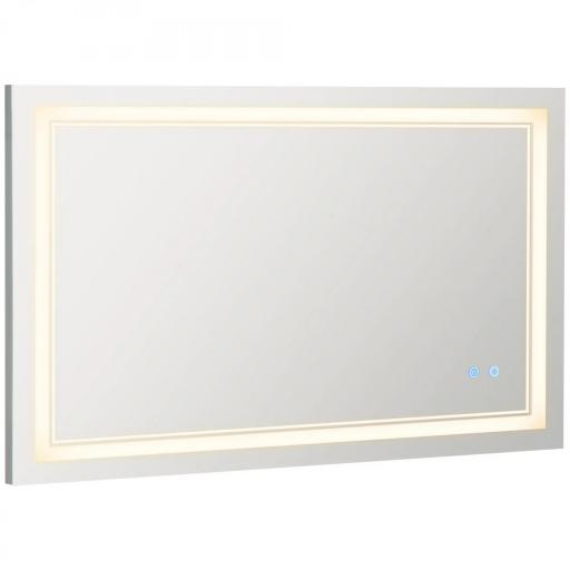 Espejo de Baño con Luz LED con Interruptor Táctil Color de Luz Ajustable y Función de Memoria 100x60 cm Plata [9]