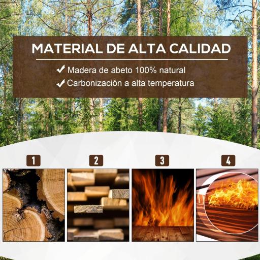 Jardinera Rectangular Arriate de Jardín con 4 Patas para Cultivos Verduras Flores en Jardín Balcón 70x35x30 cm Natural [2]