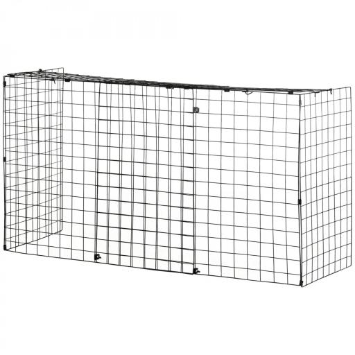 Salvachispas para Chimenea con Longitud Ajustable 81,5-160x44x68 cm Protector de Chimenea con Alambre de Metal Negro [7]