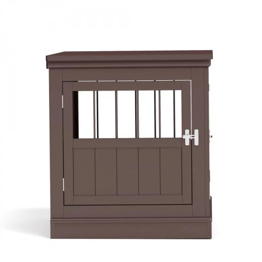 Jaula para Perros Pequeños Mesa Auxiliar Moderna con 3 Puertas Francés con Cierre Magnético 78x53x59,3 cm Café [7]