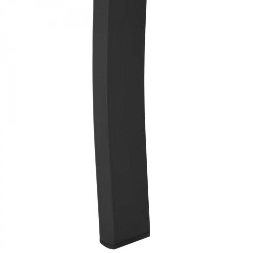 Banco de Exterior de Metal de 2 Plazas con Reposabrazos Carga 240 kg para Patio Terraza 127x58x82 cm Negro [4]