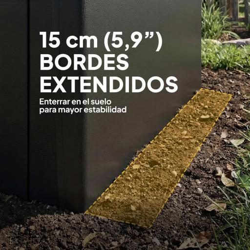 Garaje Exterior para Coche 3x6 m Impermeable con Tejido PE Resistente Marco de Metal Galvanizado UPF 30+ Gris Oscuro [7]
