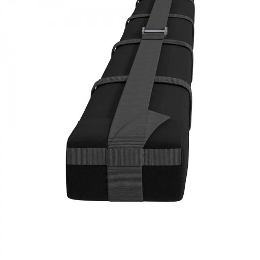 Barras de Transversales de Techo de Coche Baca Portaequipajes con Función Autoinflable Carga máx.75 kg 89x12x8 cm Negro [9]