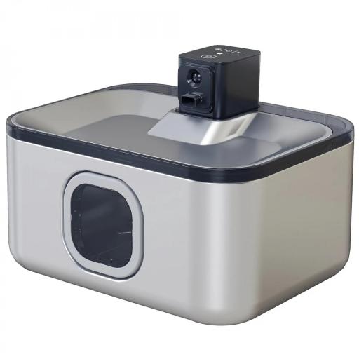 Fuente para Gatos de Acero Inoxidable 5L Bebedero Gatos Automático con Luz LED Bomba Súper Silenciosa y Filtro Plata [8]