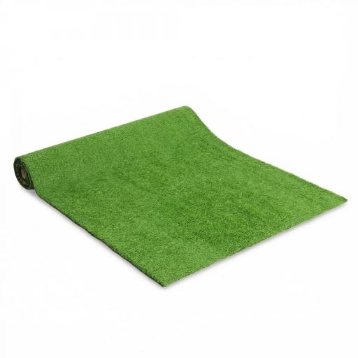Césped Sintético 1m x 4m Alfombra Césped Artificial con Altura de Hierba 10 mm Drenaje Automático Verde [8]