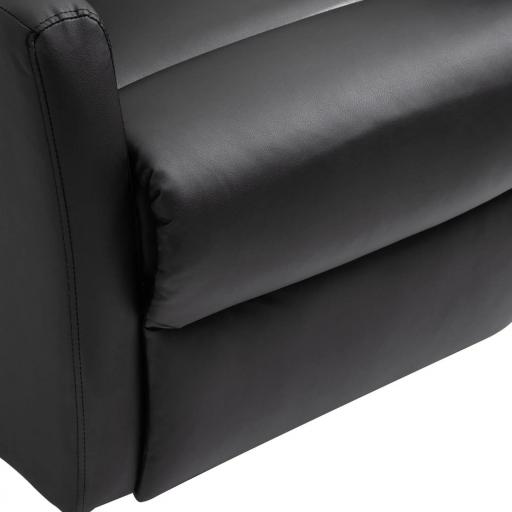 Sillón Levanta Personas Sillón Relax Eléctrico Sillón Elevador Reclinable 145° con Control Remoto 67x95x105 cm Negro [7]