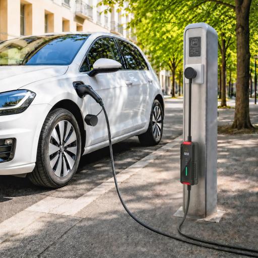 Cargador Coche Eléctrico Tipo 2 3,5kW 5m 6-16A Temporizador 1-12h Enchufe Schuko Pantalla LCD IP65 de Pared Bolsa Negro [6]
