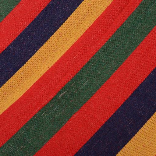 Hamaca de Jardín 200x100 cm con Travesaños de Madera Carga 120 kg Hamaca para Patio Terraza Balcón Multicolor [7]