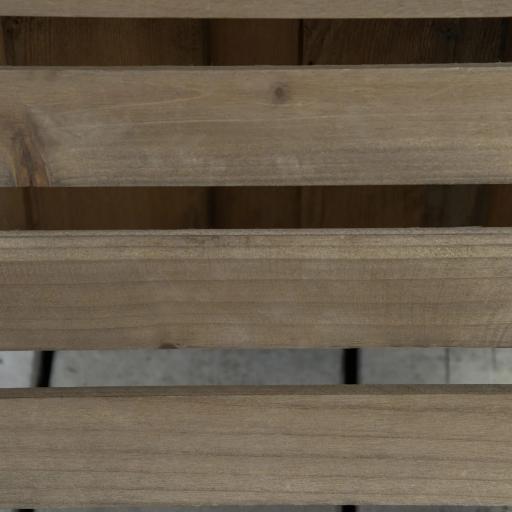 Pack de 2 Plataformas con Ruedas de Madera Soportes para Plantas Macetas Exterior Interior Carga 50 kg Marrón Oscuro [6]