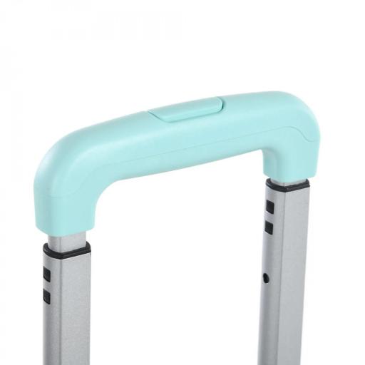 Carrito de la Compra Plegable con 2 Ruedas para Subir Escaleras Ángulo y Longitud de Mango Ajustable 48x43x95 cm Blanco [7]