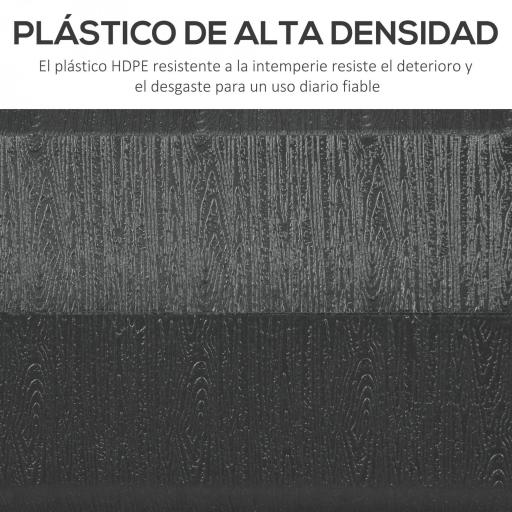 Soporte para Parasol Rellenable de Agua 30 kg y Arena 40 kg para Poste de Paraguas de Ø38/48 mm 49x49x36,5 cm Negro [4]