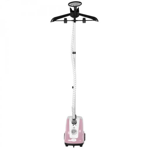 Plancha Vertical 1800W 1,4 L con Temperatura Ajustable en 11 Niveles y Barra Telescópica para Hogar Oficina Rosa [9]