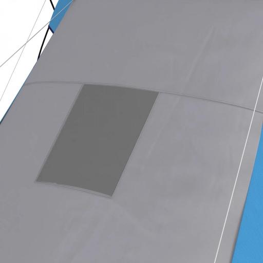Tienda de Campaña para de 4-6 Personas con 2 Dormitorios Tienda de Camping Impermeable 3000mm 555x225x190 cm Gris y Azul [6]