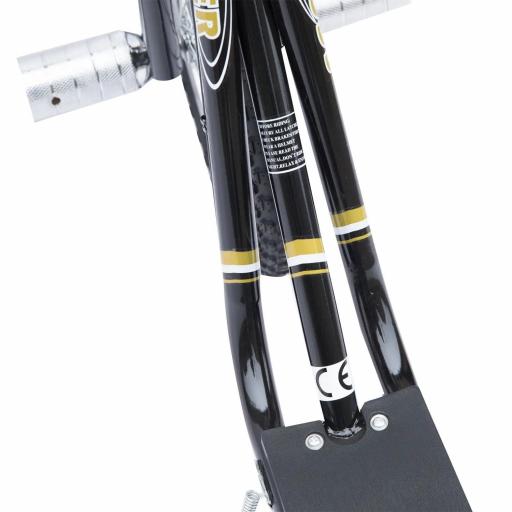 Patinete Scooter para Niños de +5 Años con Neumáticos Inflables Grandes de 16 Pulgadas con Frenos y Manillar Ajustable en Altura 143x58x92-100 cm Negro [6]