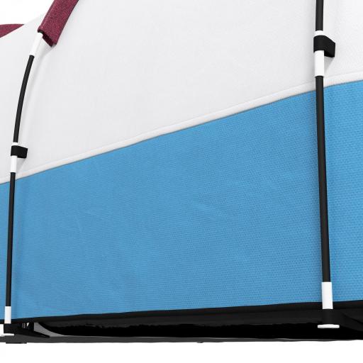 Tienda de Campaña para 3 Personas con 2 Habitaciones y Bolsa de Transporte Impermeable 420x200x150 cm Multicolor [6]
