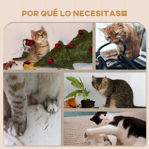Juego de Escalada para Gatos de Pared Estantes para Gatos 4 Piezas Hamaca Nido Plataformas para Saltar Gris Oscuro [3]
