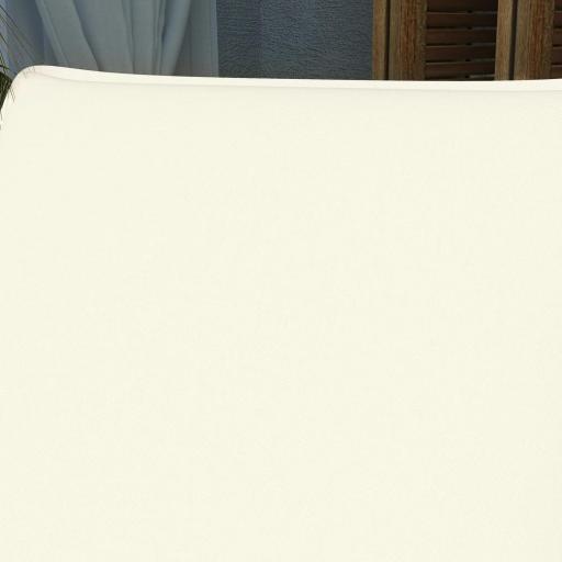  2 Cojines para Tumbonas de Jardín con Protección UV Resistentes a Salpicaduras 193x58x6 cm Crema [7]