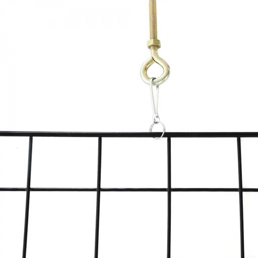 Salvachispas para Chimenea con Longitud Ajustable 81,5-160x44x68 cm Protector de Chimenea con Alambre de Metal Negro [9]