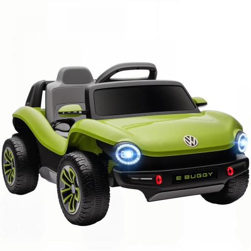 Coche Eléctrico para Niños de +3 Años Volkswagen E-Buggy 12V con Mando a Distancia 2,4 G Ruedas con Suspensión Verde [10]