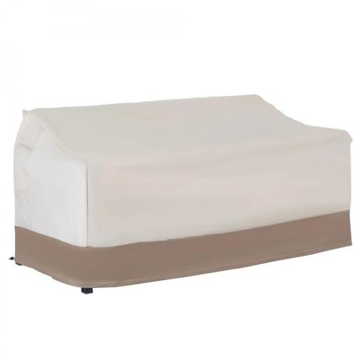 Funda Protectora para Banco 2-3 Plaza Cubierta de Muebles Impermeable Exterior Jardín Protección contra Lluvia y Sol 152x87x59/79cm 600D Tela Oxford [9]