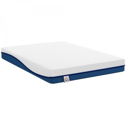 Colchón 190x135 cm Grosor 20 cm Colchón Viscoelástico con Té Verde Firmeza Media Cama Refrescante con Espuma de Gel [11]