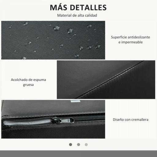 Cajón de Salto 3 en 1 con Cremallera y 3 Alturas Diferentes Carga 120 kg para Casa Oficina Gimnasia 75x51x61 cm Negro [3]