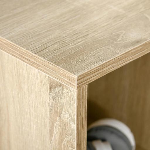 Estantería Librería de Madera Armario de Libros con 7 Compartimentos para Plantas Archivos 50x24x106 cm Roble [5]