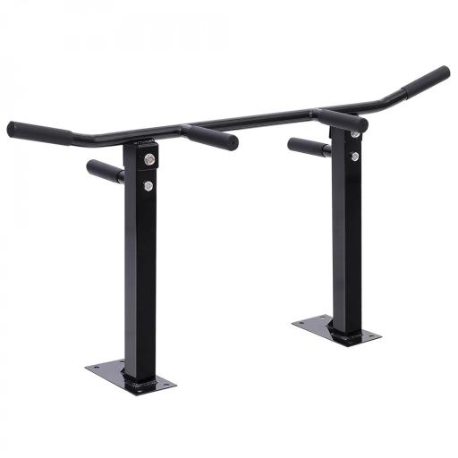 Barra de Dominadas en Techo Barra para Dominadas de Acero Barra de Tracción para Entrenamiento Casa 105,5x28x49 cm Negro [10]