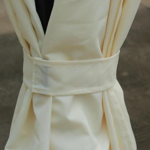 Cenador de Jardín 4x3m Pabellón con Techo Doble Transpirable y 4 Cortinas Laterales Extraíbles Carpa de Acero Anti-UV Gazebo para Fiestas Bodas Eventos al Aire Libre Crema [7]